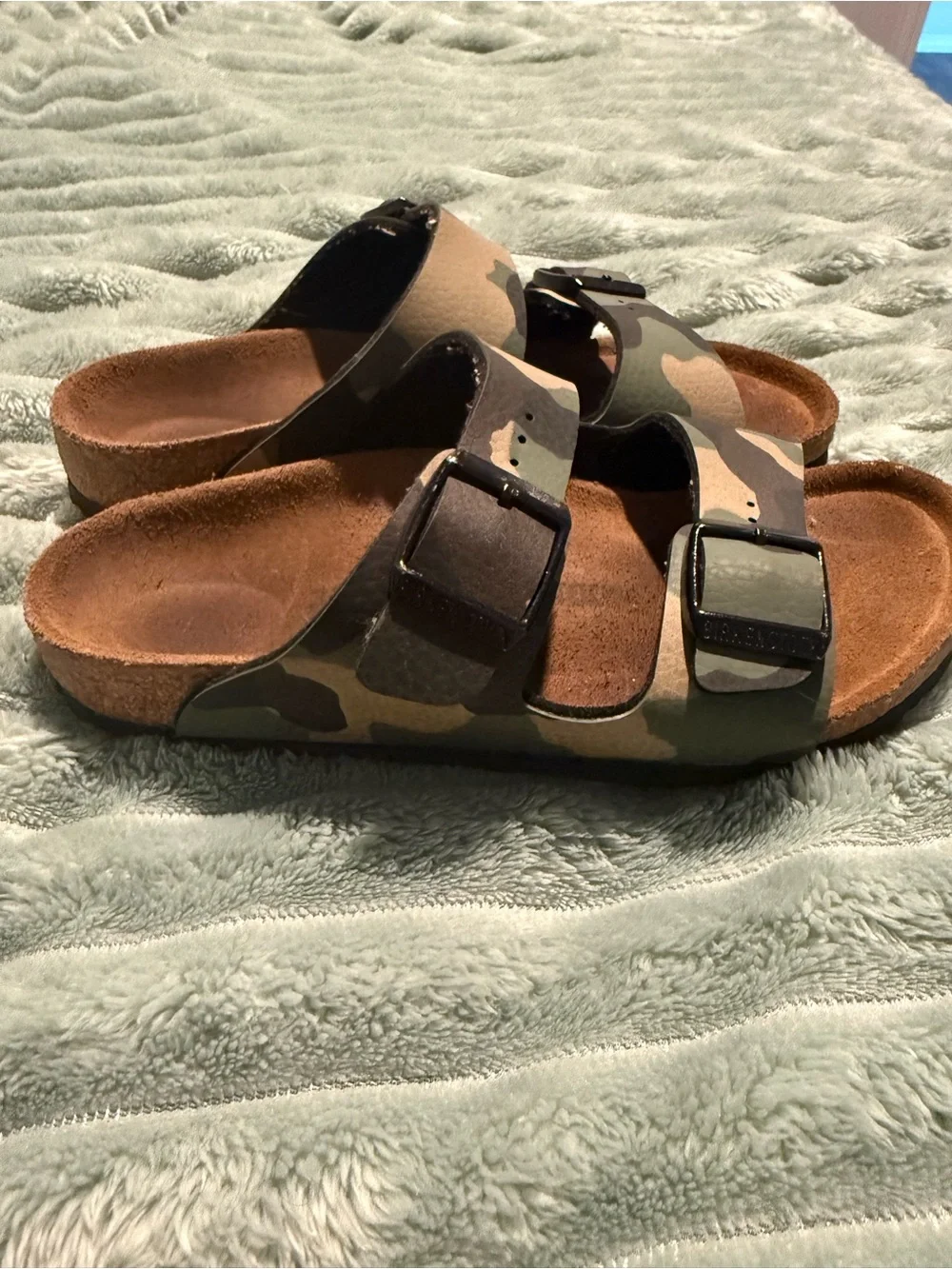 Camo Birkenstock Sandals size 32/1